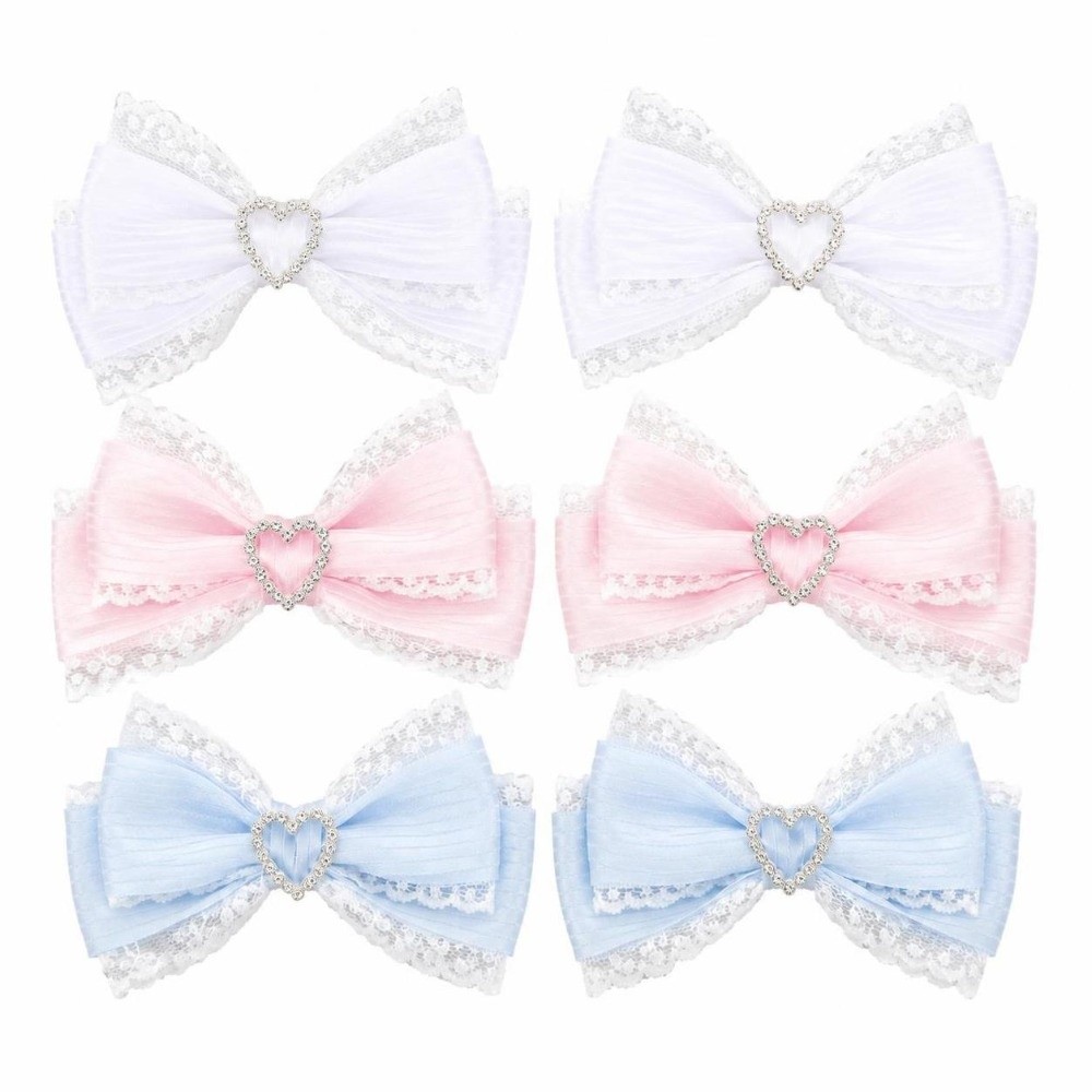 1 Pair Satin Ribbon Bow Hair C - đánh giá và giá Lace Ribbon Trim