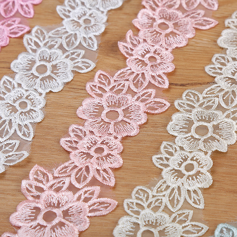 5CM Chiều Rộng Thêu Đầm Organz - đánh giá và giá Lace Ribbon Trim