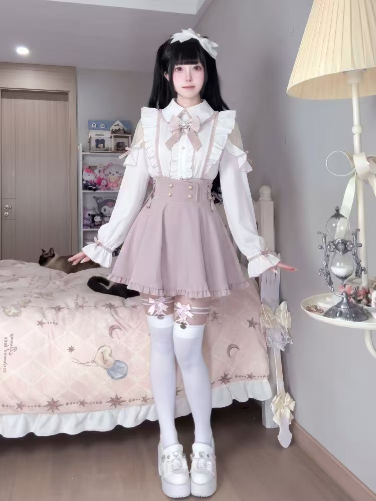 Japanese Sweet Lolita 2 Piece  - đánh giá và giá Elastic Lace Trim