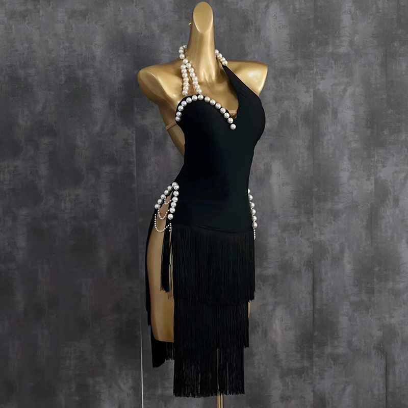 2025 High End Latin Dance Dres - đánh giá và giá Beaded Trim Fringe
