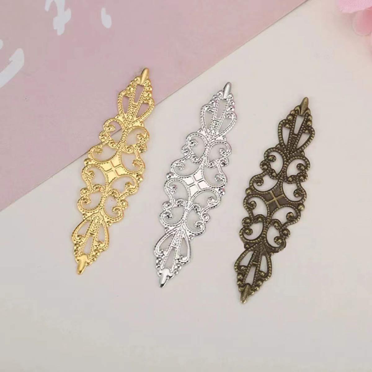 200PCS Hollow Rhombus Charm Fi - đánh giá và giá Embellishment Crafts