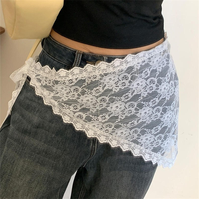 Triangle Lace Short Skirt Half - đánh giá và giá Lace Ribbon Trim