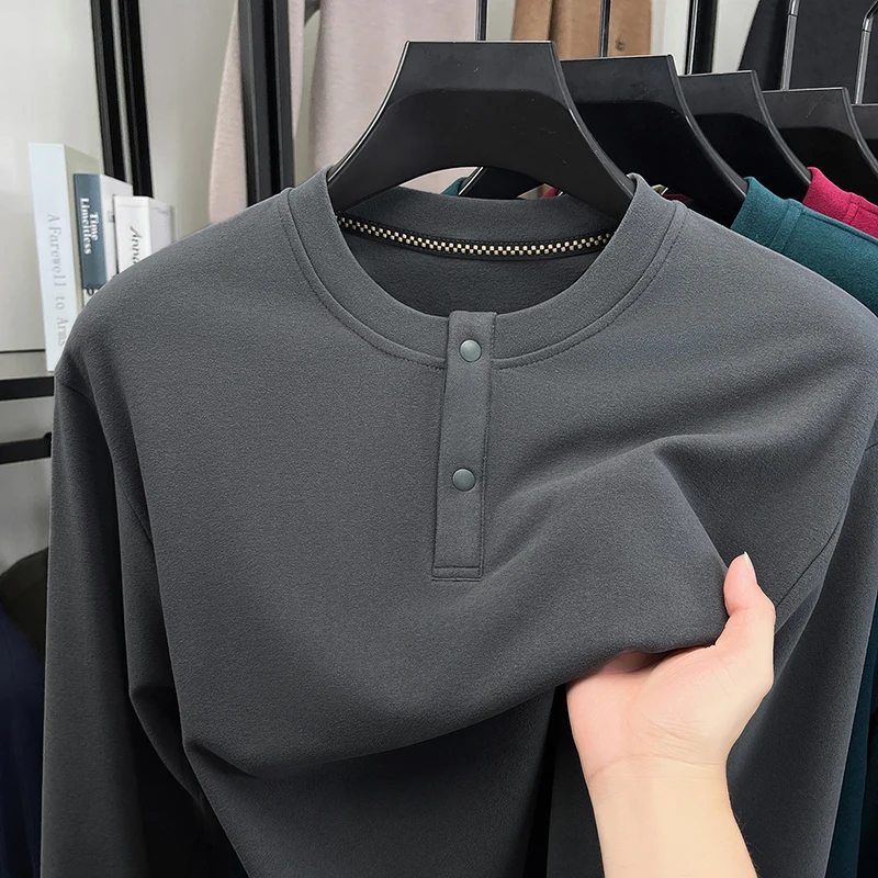 Mens Loose Fit Henley Pullover - đánh giá và giá Embellish Knit