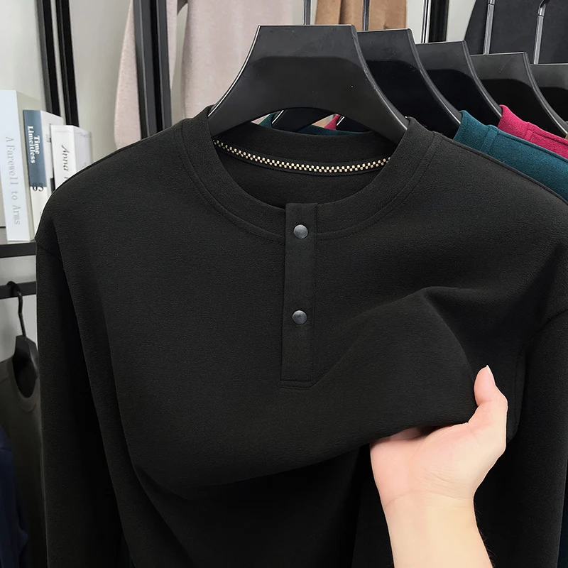 Mens Loose Fit Henley Pullover - đánh giá và giá Embellish Knit