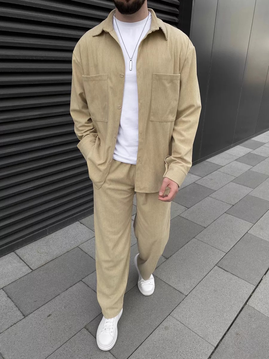 Men's Corduroy Two-Piece Outfi - đánh giá và giá Embellish Knit