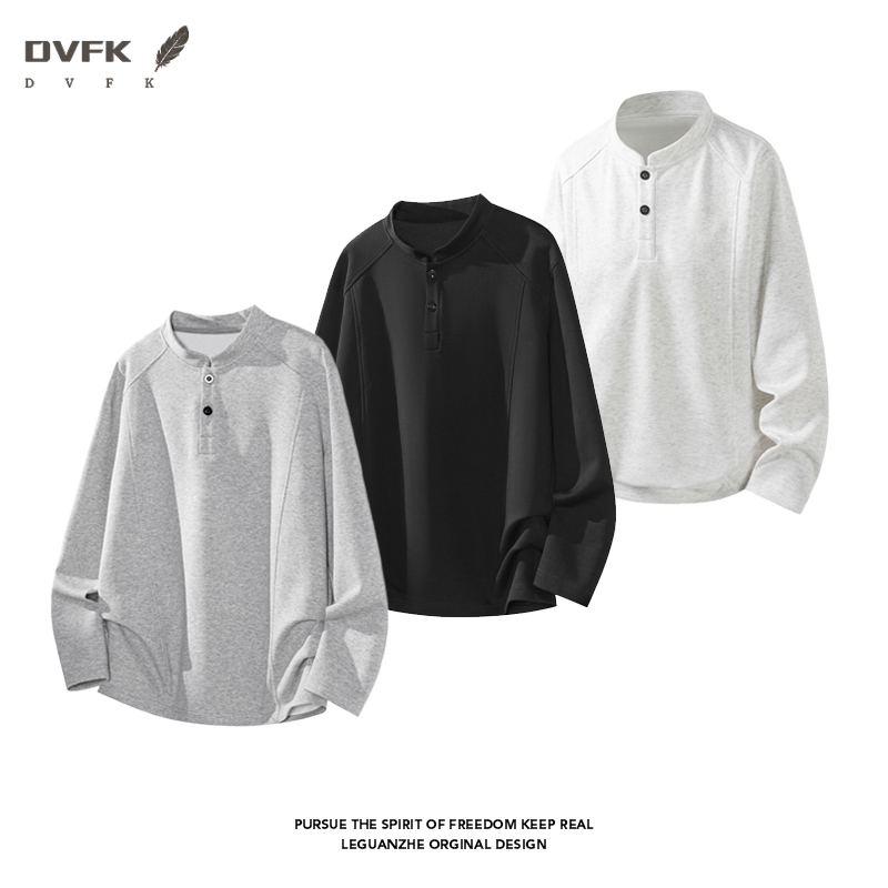Men Raglan Sleeve Henley Long  - đánh giá và giá Embellish Knit