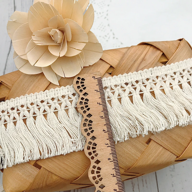 10Yard/Lot Beige 6CM/8CM Tasse - đánh giá và giá Fringe Ribbon Sewing