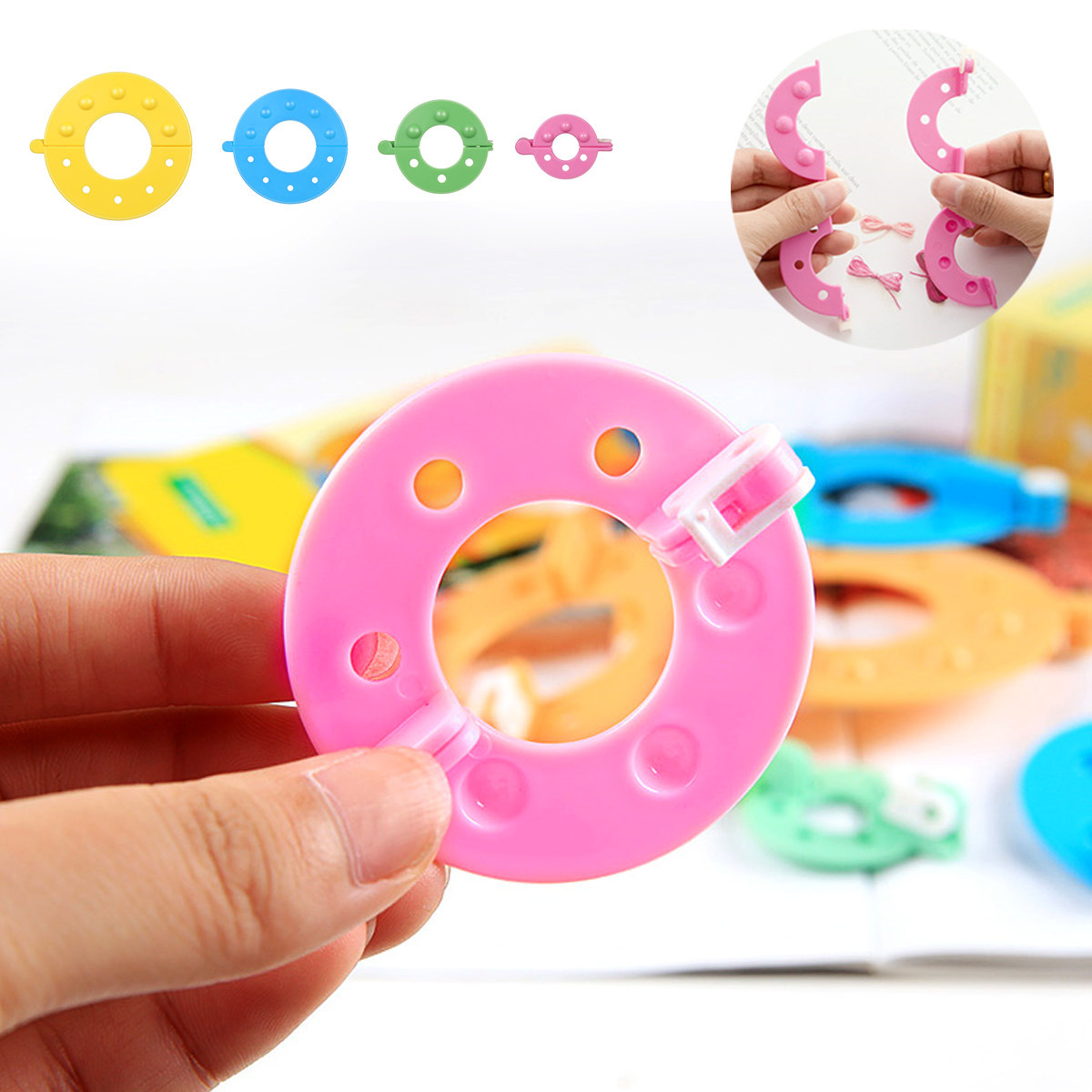 8Pcs Fluff Ball Maker 4 Sizes  - đánh giá và giá Pom Pom Maker Tool