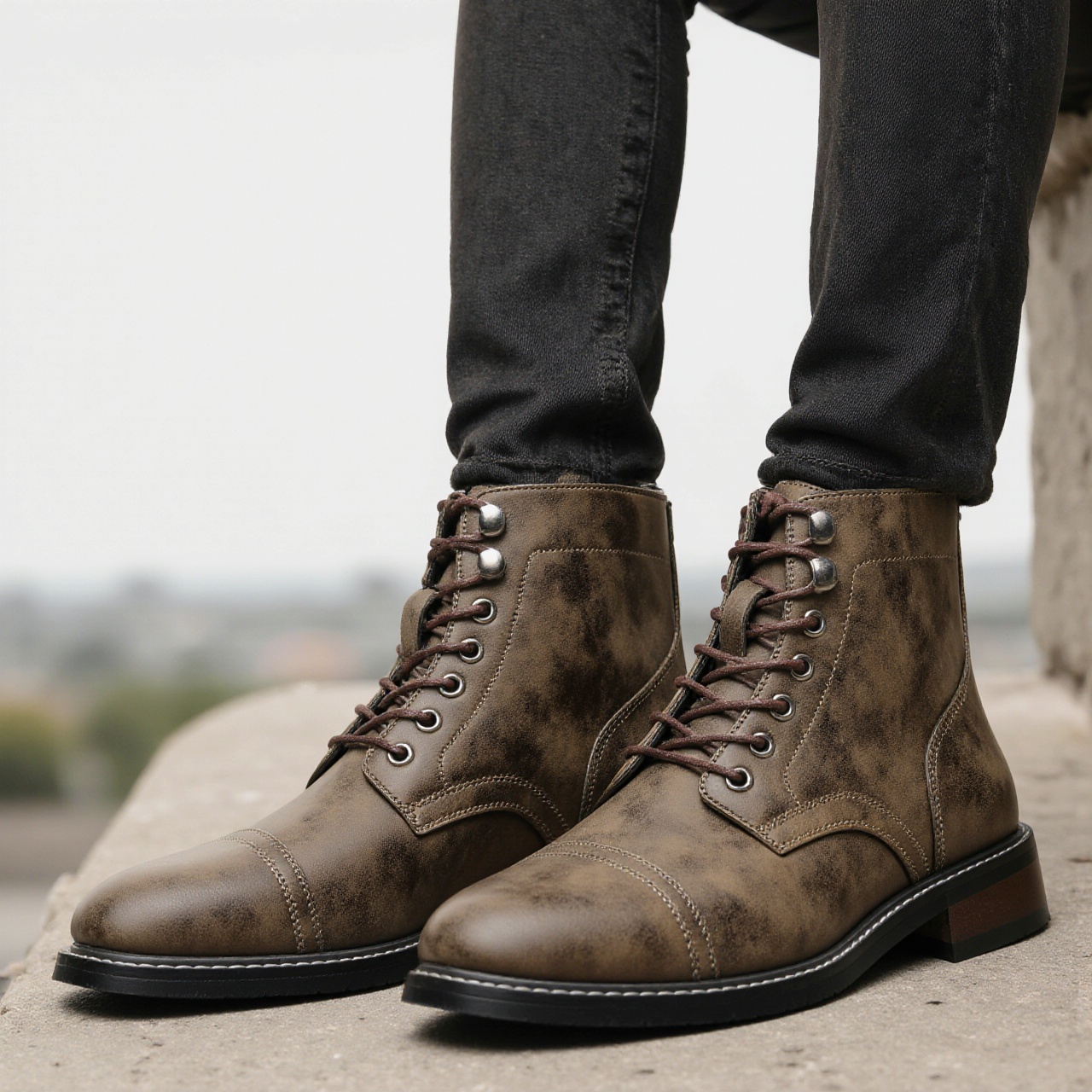 Leather Boots 2026 Retro Brand - đánh giá và giá Guipure Lace Panel