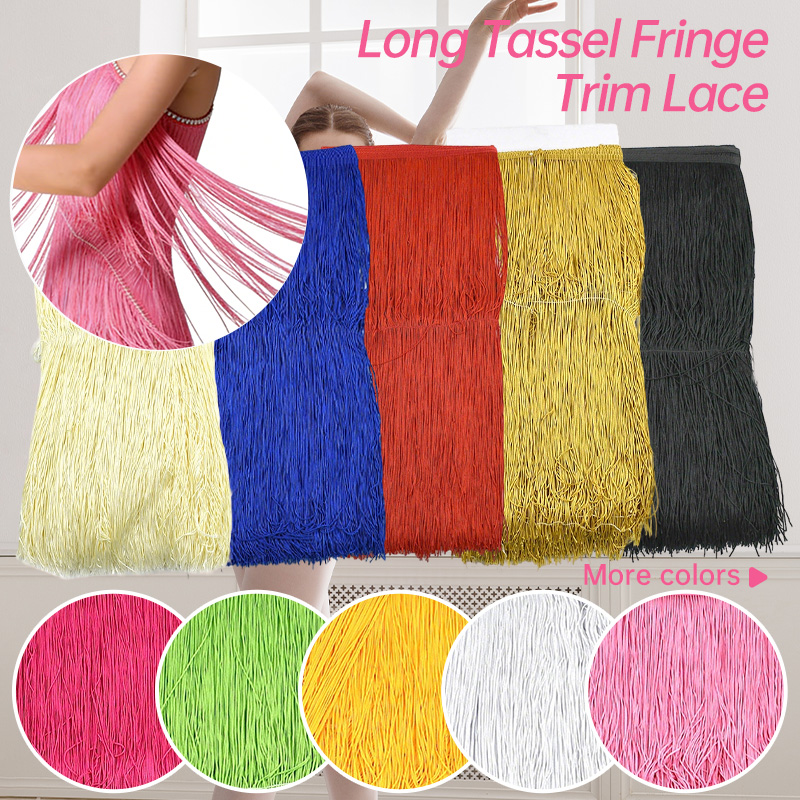 1-5Meters 50cm Long Fringes Ta - đánh giá và giá Fringe Ribbon Sewing